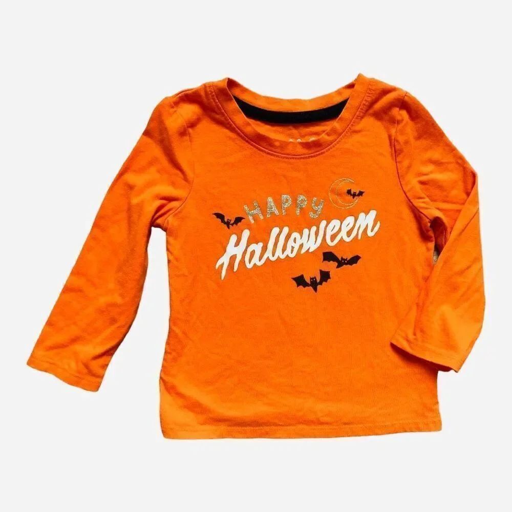 Unisex Baby Cat & Jack Happy Halloween Long Sleeve Graphic Tee Shirt - Sz 18 mo